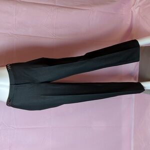 Dana Buchman Dark Silvery Gray Luxe Business Trousers with Hardware size 4